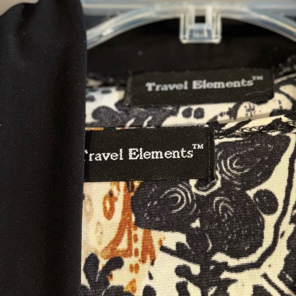 126. Travel Elements Patterned Tunic Set With Ani… - image 4